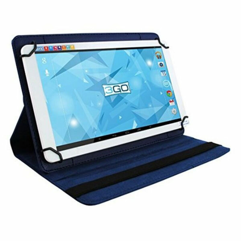 Universal Rotating Leather Tablet Case 3GO CSGT24 7" Blue