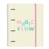 Ring binder Glow Lab Magic flow Beige (27 x 32 x 3.5 cm)