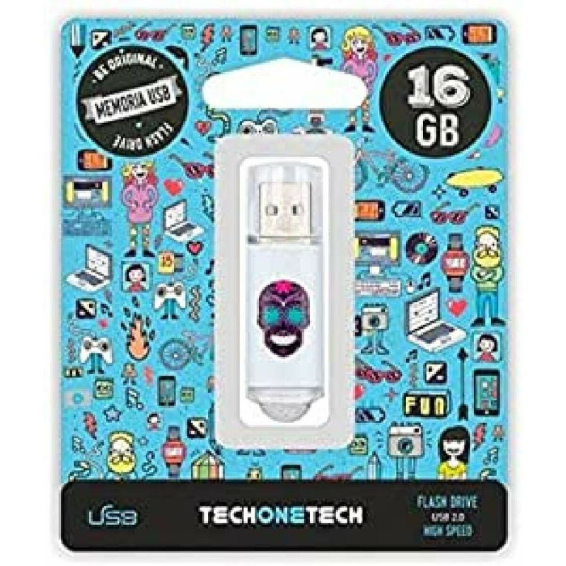 USB stick Tech One Tech Tech Calavera Maya 16 GB