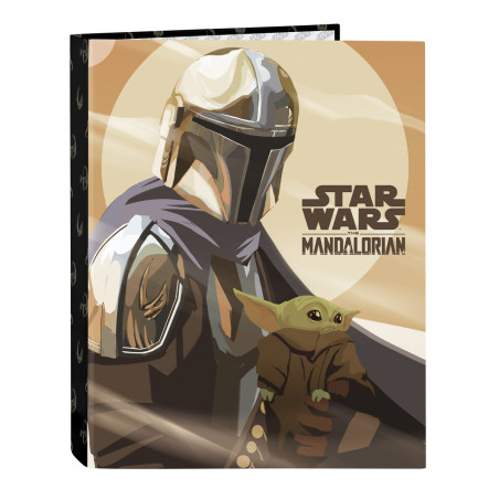 Ring binder The Mandalorian This is the way Black A4 26.5 x 33 x 4 cm