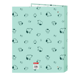 Ring binder Snoopy Groovy Green A4 26.5 x 33 x 4 cm