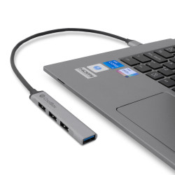 USB Hub CoolBox COO-HUB195 Grey Silver