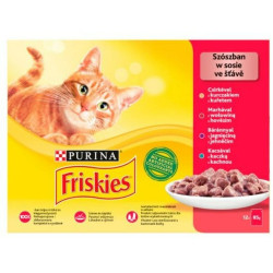 Cat food Purina Friskies Mix Chicken Veal Lamb Duck 12 x 85 g