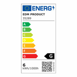 LED lamp EDM Adjustable G 6 W GU10 480 Lm Ø 5 x 5,5 cm (3200 K)