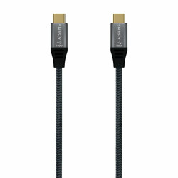 USB-C Cable Aisens A107-0628 1 m Grey (1 Unit)