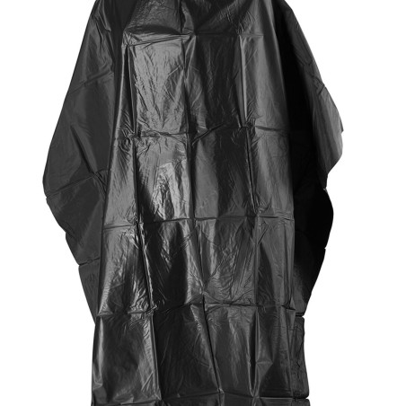 Hairdressing Cape Eurostil Black 116 x 132 cm