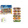 Finger skateboard set Colorbaby 10 x 3 cm 24 Pieces