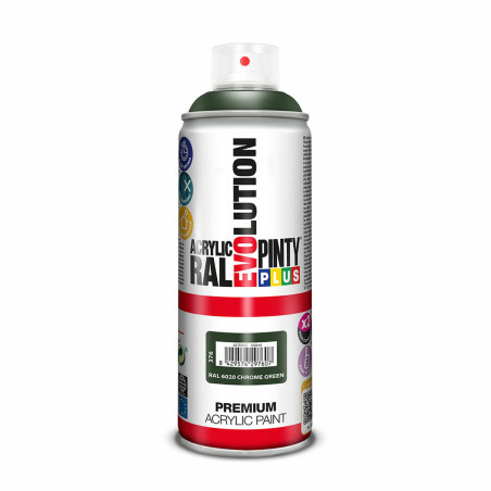 Spray paint Pintyplus Evolution RAL 6020 Dark green 400 ml Chromed