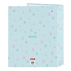 Ring binder Moos Garden Turquoise A4 27 x 33 x 6 cm