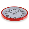 Wall Clock Versa Red Plastic 3,8 x 25 x 25 cm