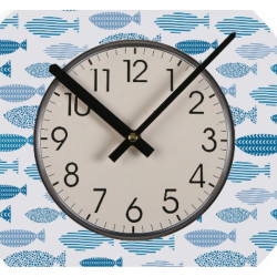 Wall Clock Versa Fish Wood 4 x 30 x 30 cm