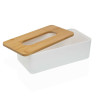 Handkerchief or scarf box Versa Bamboo polypropylene 13,1 x 8,6 x 26,1 cm White