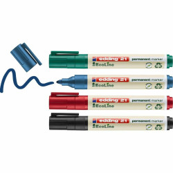 Permanent marker Edding 21-4-S 1 mm 4 Pieces