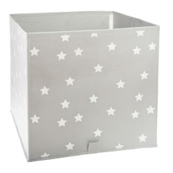 Multi-purpose basket Atmosphera Children's Stars Textile (29 x 29 x 29 cm)