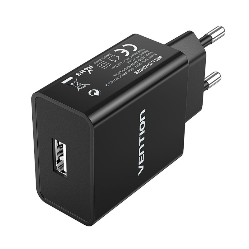 Wall Charger Vention WML-CH07-EU-B 12 W Black