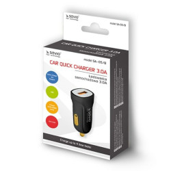 Car Charger Savio SA-05/B Black