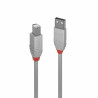 Cable Micro USB LINDY 36685 Black Grey