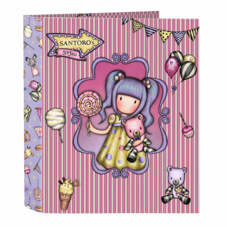 Ring binder Gorjuss First prize Lilac A4 (27 x 33 x 6 cm)