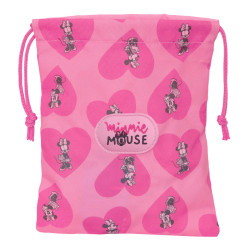 Lunchbox Minnie Mouse Loving 20 x 25 x 1 cm Sack Pink