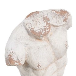 Sculpture White Metal Resin Iron Manganese oxide 38 x 16 x 68 cm Bust