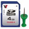 SD Memory Card V7 VASDH4GCL4R-2E 4 GB