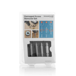 Damaged Screw Remover Set InnovaGoods 4 Units