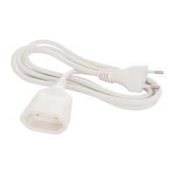 Extension Lead Solera 8672/1 2 x 1 mm 2 m White