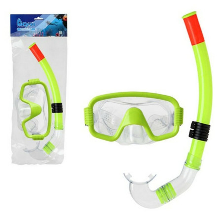 Snorkel Goggles and Tube Yellow Multicolour