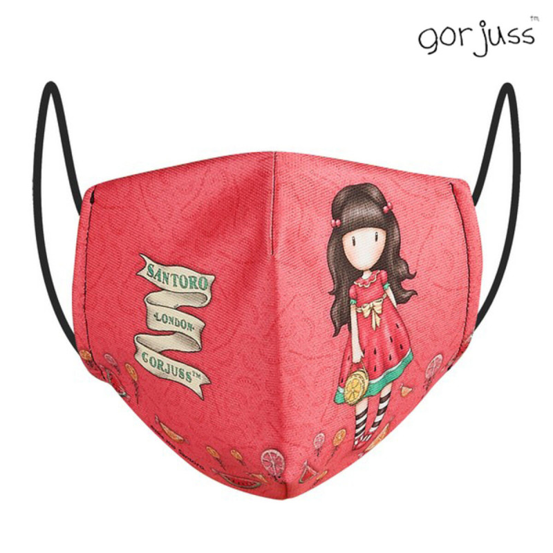 Hygienic Reusable Fabric Mask Gorjuss Red