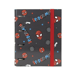 Ring binder Spider-Man A4 Black 26 x 32 x 4 cm