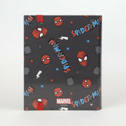 Ring binder Spider-Man A4 Black 26 x 32 x 4 cm