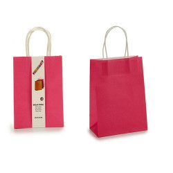 Set of Bags Pink Paper 8 x 31 x 15 cm (12 Units)