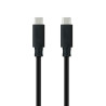 USB-C Cable NANOCABLE 10.01.4100 Black 50 cm (1 Unit)