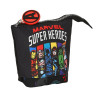 Pencil Holder Case The Avengers Super heroes Black (8 x 19 x 6 cm)