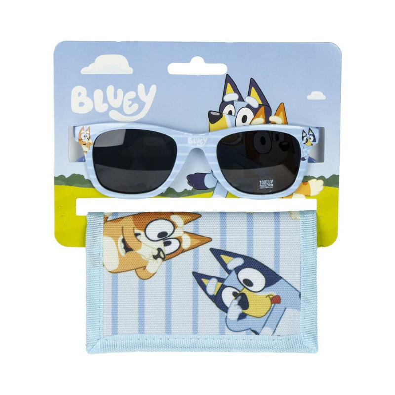 Sunglasses and Wallet Set Bluey Blue