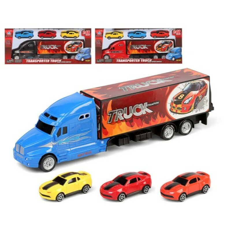 Truck Carrier and Cars (35 x 14 cm)