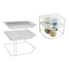 Shelve Confortime White Metal 23 x 23 x 20 cm Organiser