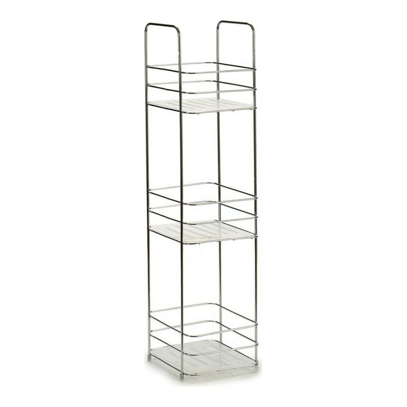 Bathroom Shelves Transparent Metal Plastic