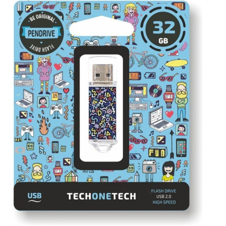 USB stick Tech One Tech Kaotic Dark 32 GB