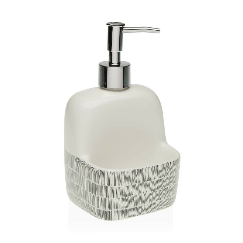 Soap Dispenser Versa New Lines Ceramic (9,4 x 17,8 x 10,5 cm)