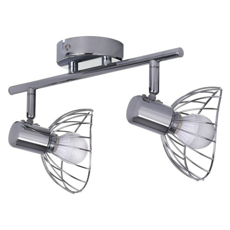 Ceiling Light Activejet AJE-GIZEL 2P Silver Metal 40 W