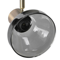 Ceiling Light Activejet AJE-LISA 2P Black Golden Metal 40 W