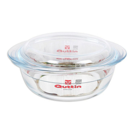 Casserole with lid Quttin Glass (1,1 + 0,3 L )