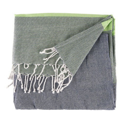 Multipurpose throw Stripes Green