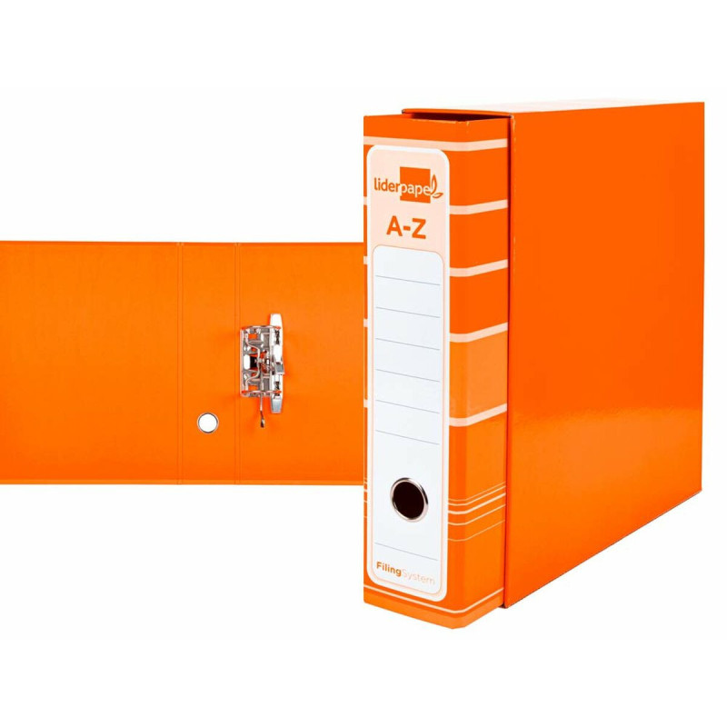 Ring binder Liderpapel AZ90 Orange A4 (1 Unit)