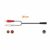 Audio Jack (3.5mm) to 2 RCA Cable PcCom