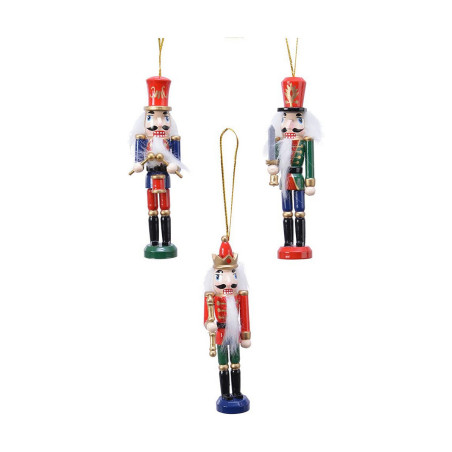 Nutcracker Decoris Multicolour Wood Metal 4 X 3 X 12,5 CM