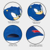 Child Cap with Ears Sonic Blue