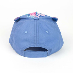 Child Cap with Ears Stitch Blue