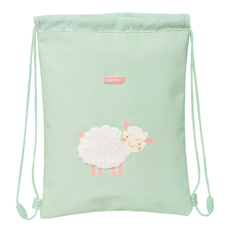 Backpack with Strings Safta Ovejita Green (26 x 34 x 1 cm)